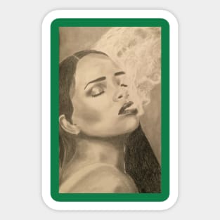 Rihanna Smoking Sticker